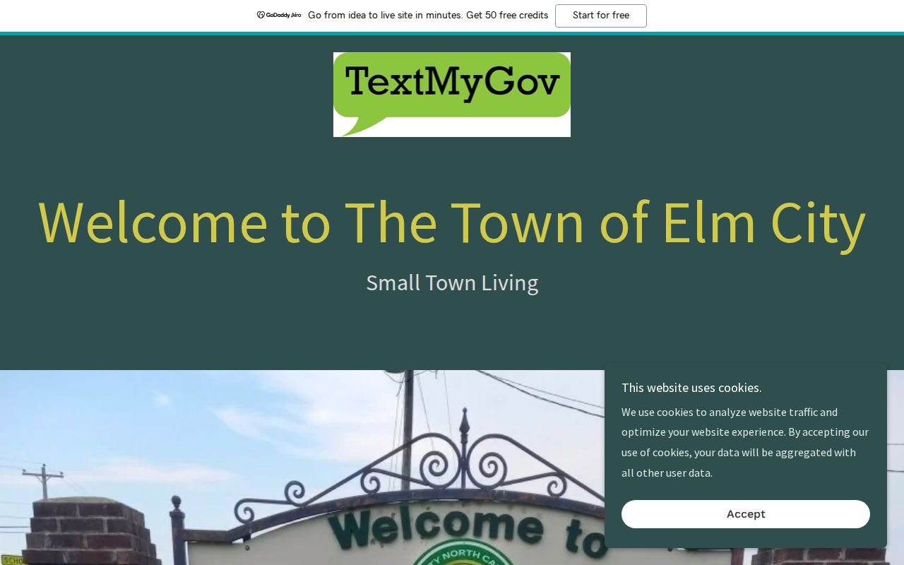 Official Elm City website for local arrest contact context